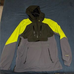 Volcom Brighton Black and Yellow Ski Jacket